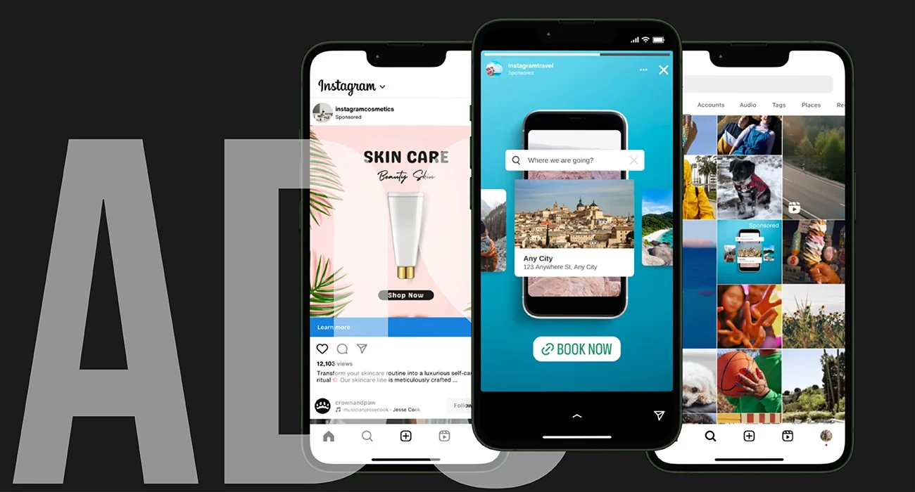 Instagram reklame prikazane na mobilnim telefonima
