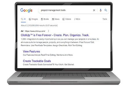 Primer Google Search oglasa u rezultatima pretrage